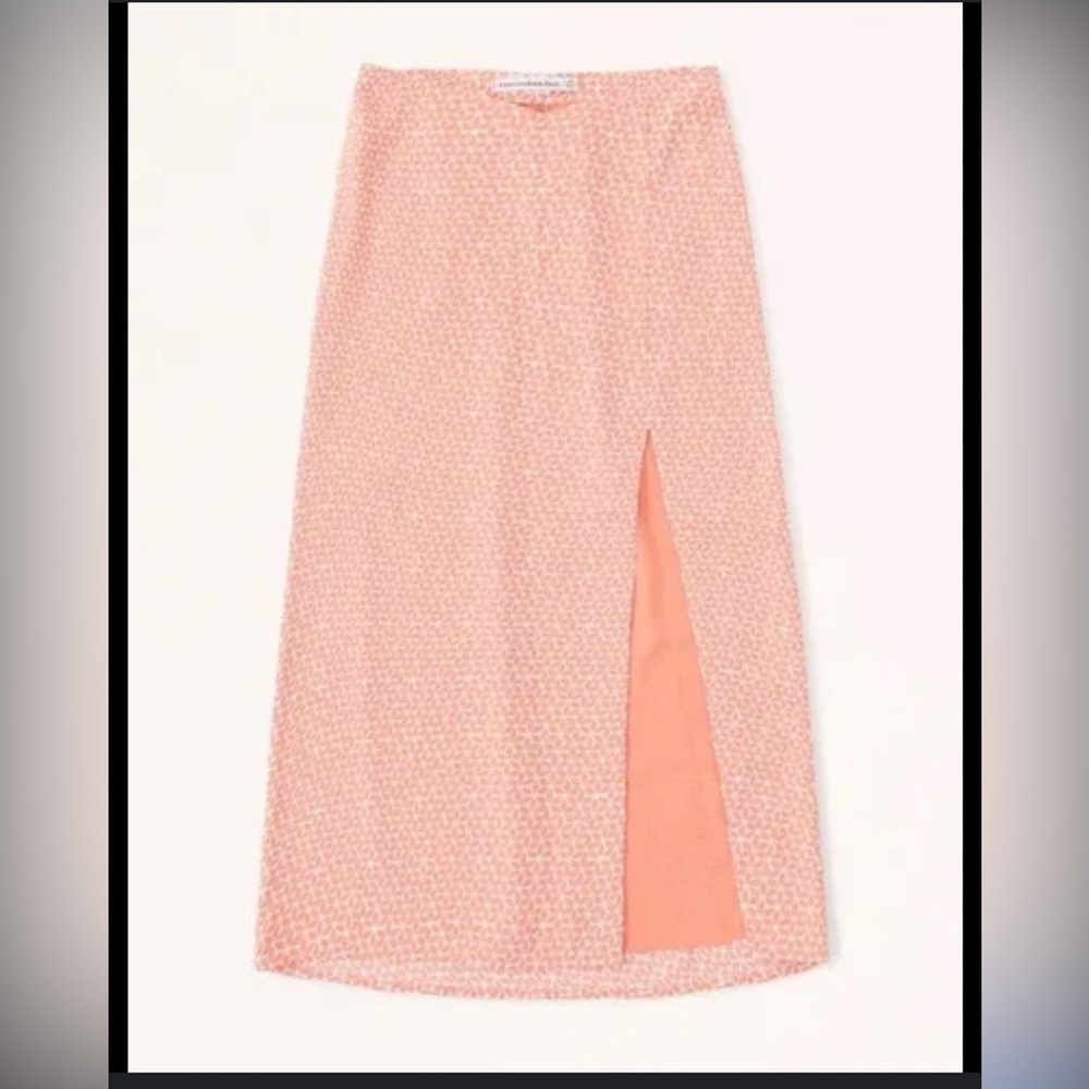 Abercrombie & Fitch dipped waist midi skirt